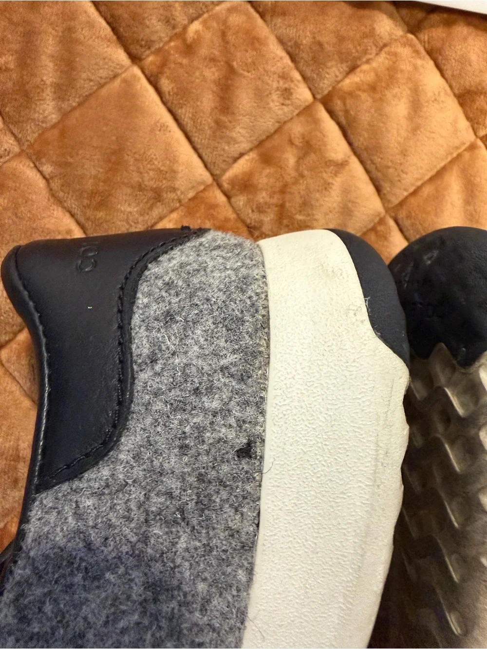 Cole Haan Grandpro Gray Wool Casual Sneakers with Black Laces